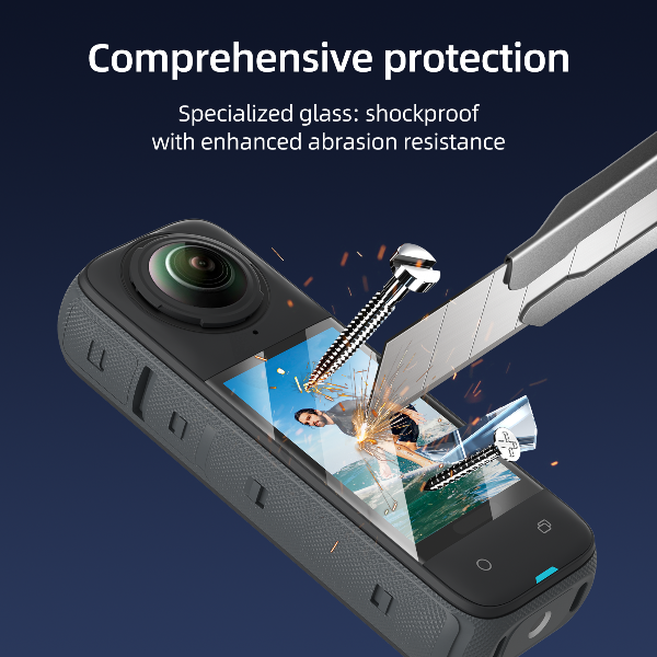 TELESIN For Insta360 X4 HD tempered film