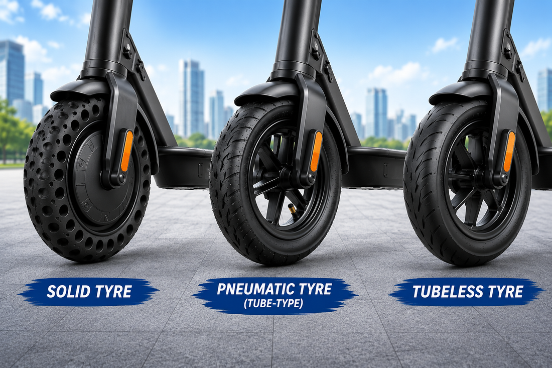 Electric Scooter Tyres: Solid vs Pneumatic vs Tubeless – Which Is Best?
