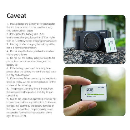 TELESIN NP-BX1 Camera Battery