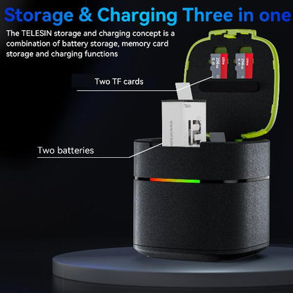 TELESIN Stamina Battery Fast Charging Kit For Hero 12/11/10/9