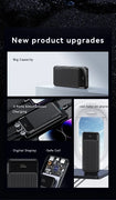 USAMS 30000mAh PD 20W+QC3.0 3 Ports Digital Display Fast Charging Power Bank