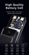 USAMS 30000mAh PD 20W+QC3.0 3 Ports Digital Display Fast Charging Power Bank
