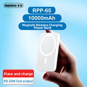 Remax RPP-65 10000mAh Magnetic Power Bank Pink