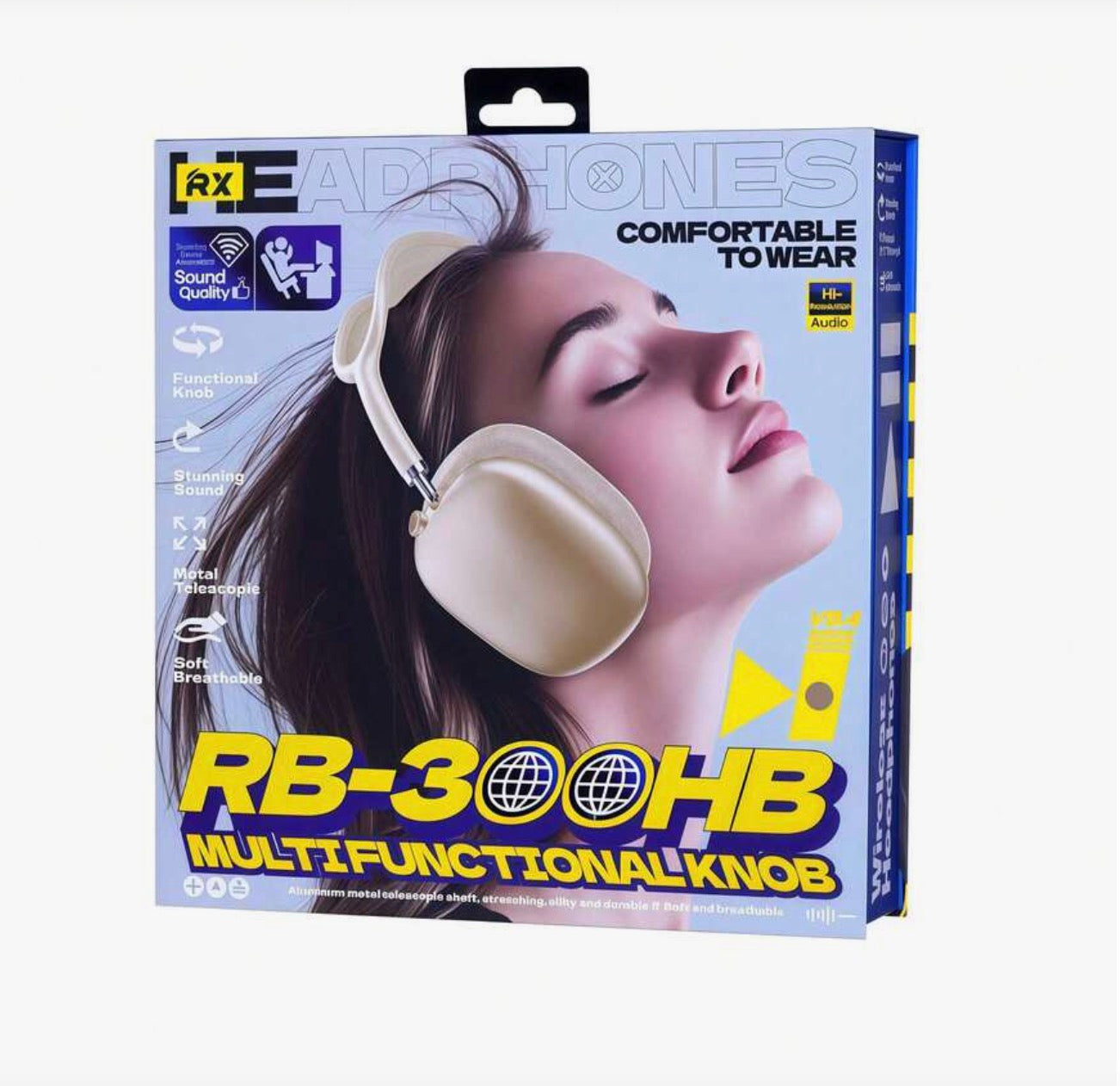 RX RB-300HB Wireless Over-Ear Headphones